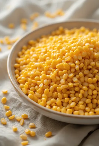 Graines de lin doré entières éparpillées