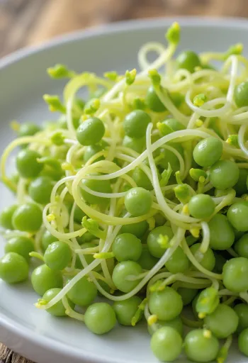 Pousses de pois chiche germées fraîches