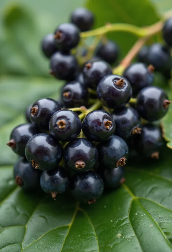 Baies de cassis fraîches dans un bol et confiture maison sur table en bois