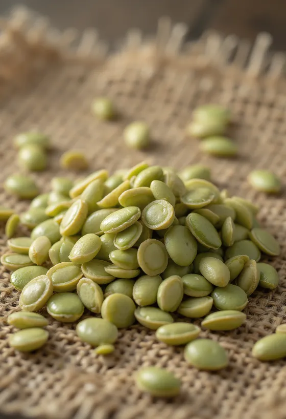 Graines de chanvre décortiquées en gros plan