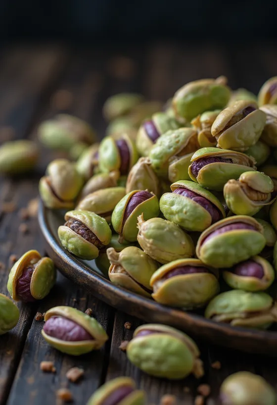 Pistaches émondées vertes en vrac
