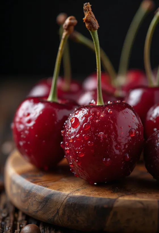 Cerises de café mûres entières et ouvertes révélant le grain
