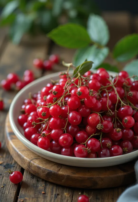 Grappes de baies de sureau rouge vif brillantes