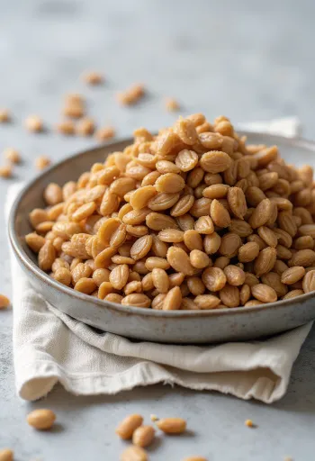 Graines de sarrasin grillé (Kasha) aux teintes brunes