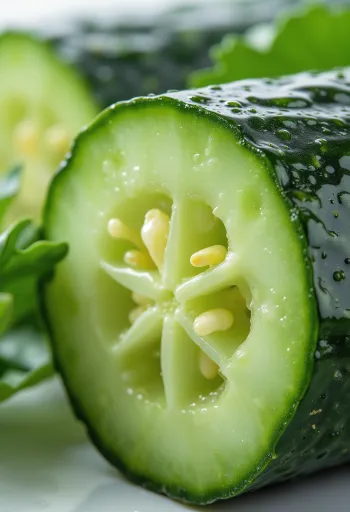 Concombre frais entier et en tranches sur surface rustique