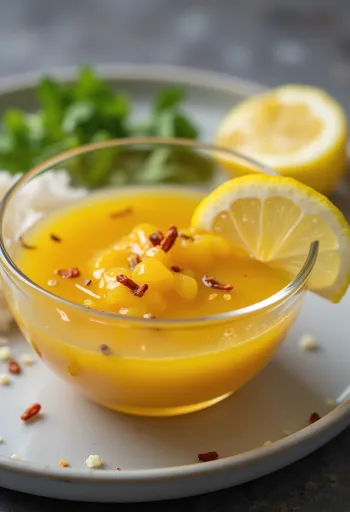 Sauce chili-lime au citron et miel servie