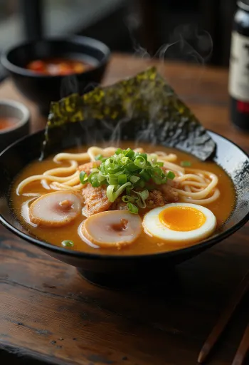 Chashu ramen servi