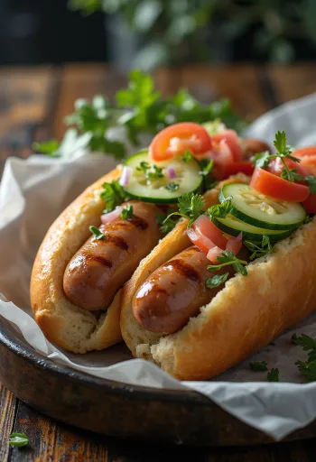 Double Hot-Dog servi