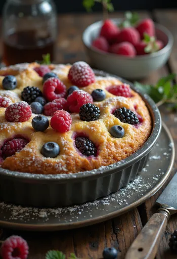Gâteau aux fruits rouges
