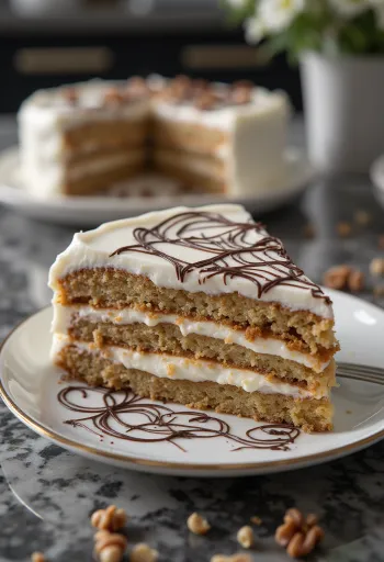 Gâteau Esterházy avec motif traditionnel