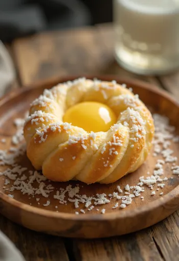 Skolebrød vegan au lait d'amande fourré à la confiture