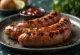 Saucisses de bœuf BBQ servies