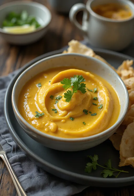 Sauce Curry Korma servie avec du riz