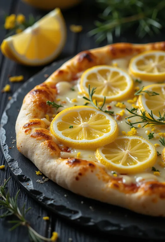 Pizza al Limone aromatisée au citron