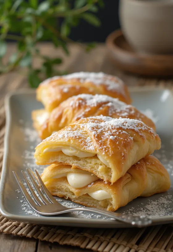 Millefoglie italien avec pâte feuilletée croustillante et crème vanille