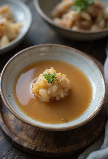 Sauce Miso servie avec légumes grillés