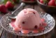 Parfait aux fraises servi