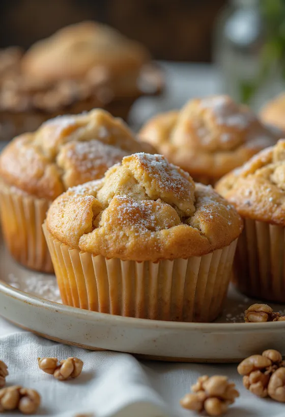 Muffins aux noix et à la cannelle