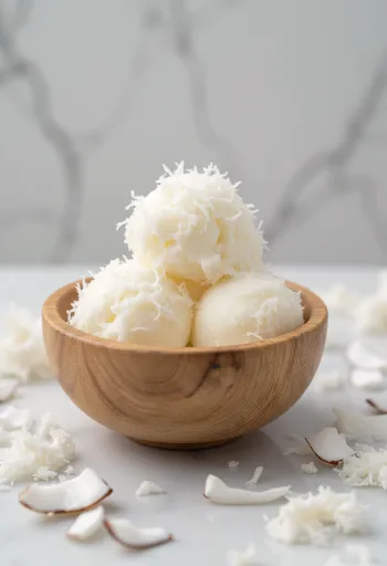 Sorbet noix de coco maison rafraîchissant