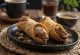 Cannoli à la pâte à tartiner servis