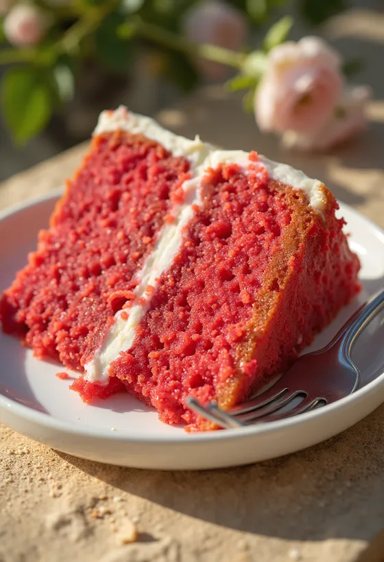Gâteau Red Velvet avec couches crémeuses
