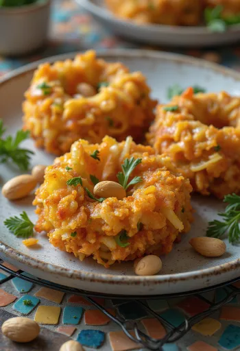 Kakiage aux cacahuètes, plat croustillant coréen aux légumes