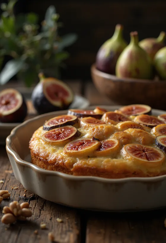 Gâteau aux figues et aux noix