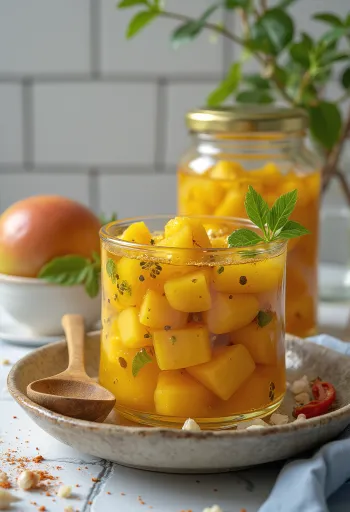 Achar pickles indiens en bocal