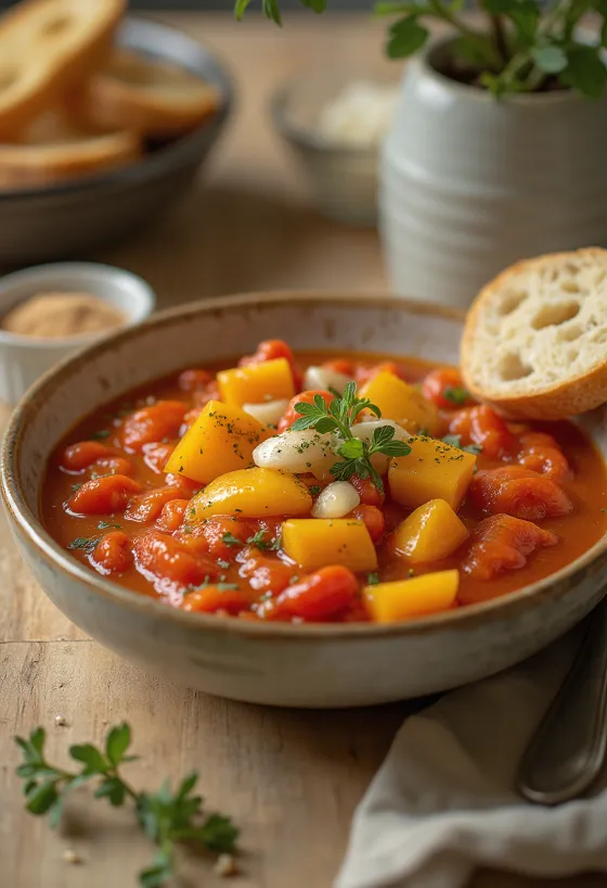 Sauce tomate épaisse rouge orangé
