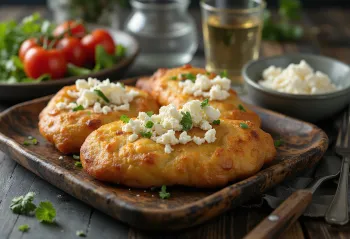 Tiganopsomo au four avec feta et persil