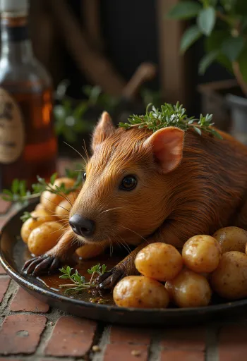 Cuy, plat traditionnel sud-américain servi