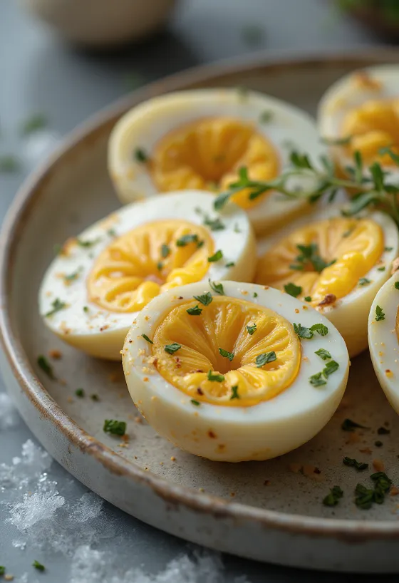 Aubergines rôties à l'ail servies