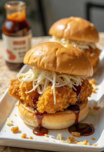 Katsu Chicken Bao avec poulet pané japonais et sauce tonkatsu