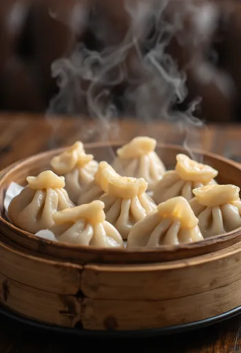 Dim sum au porc servi