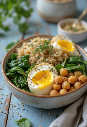 Buddha Bowl aux aubergines rôties épicées