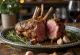 Gigot d'agneau rôti au romarin servi