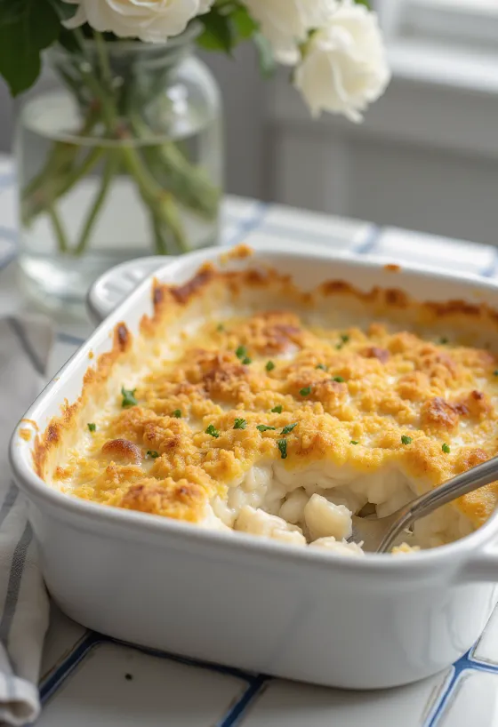 Bacalhau com natas sans gluten, morue fraîche sauce crémeuse