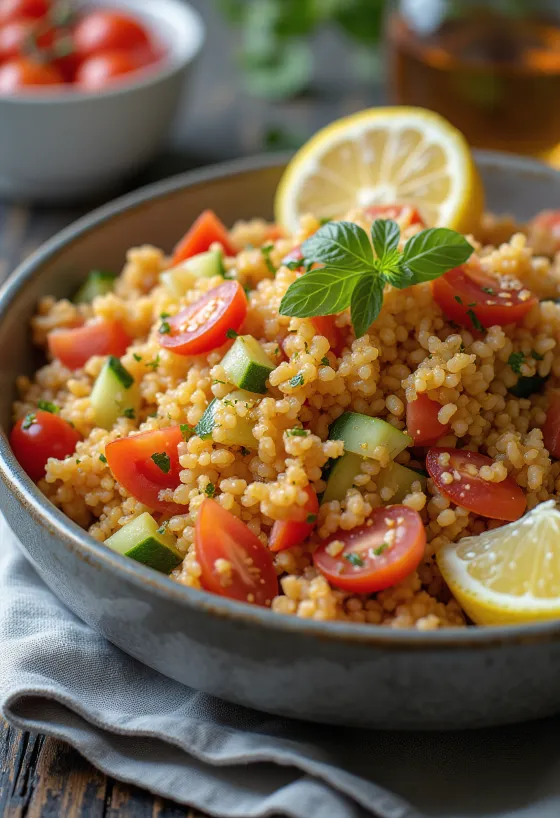 Salade de boulghour aux légumes frais