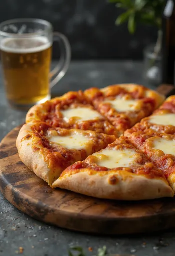 Pizza al Provola au fromage provola fumé et basilic frais