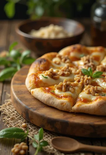 Pizza alle Noci aux noix et fromage