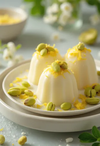 Glace Malai Kulfi servie avec des pétales de rose et des cacahuètes