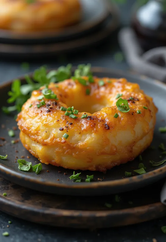 Beignets aux huîtres fraîchement servis