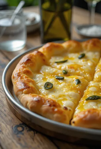 Pizza all’Olio à l'huile d'olive extra vierge et herbes fraîches