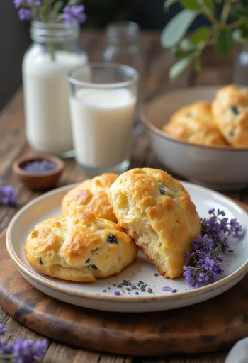 Sablés salés à la lavande dorés et friables