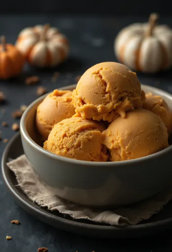 Glace Pumpkin Pie servie