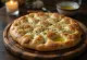 Focaccia keto à la farine d'amande servie