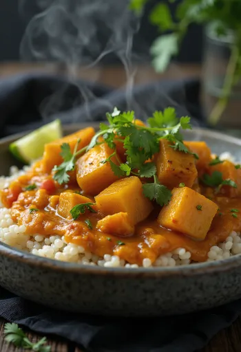 Curry de potiron et quinoa