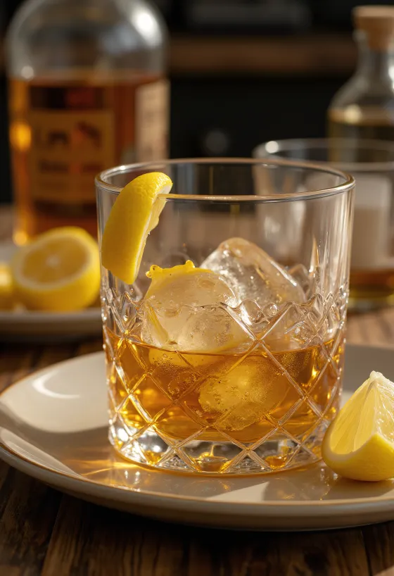 Whisky au miel dans un verre