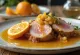 Magret de canard poêlé sauce orange servi