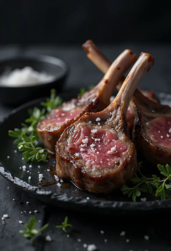 Côtelettes d'agneau au romarin grillées